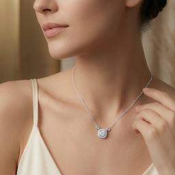 Cushion Halo Pendant