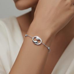 Zyra Yin-Yang Diamond Slider Bracelet
