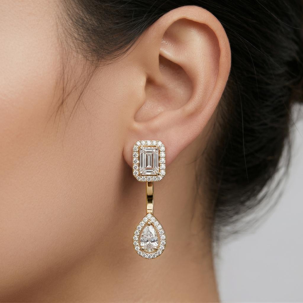 Emerald Pear Diamond Jackets
