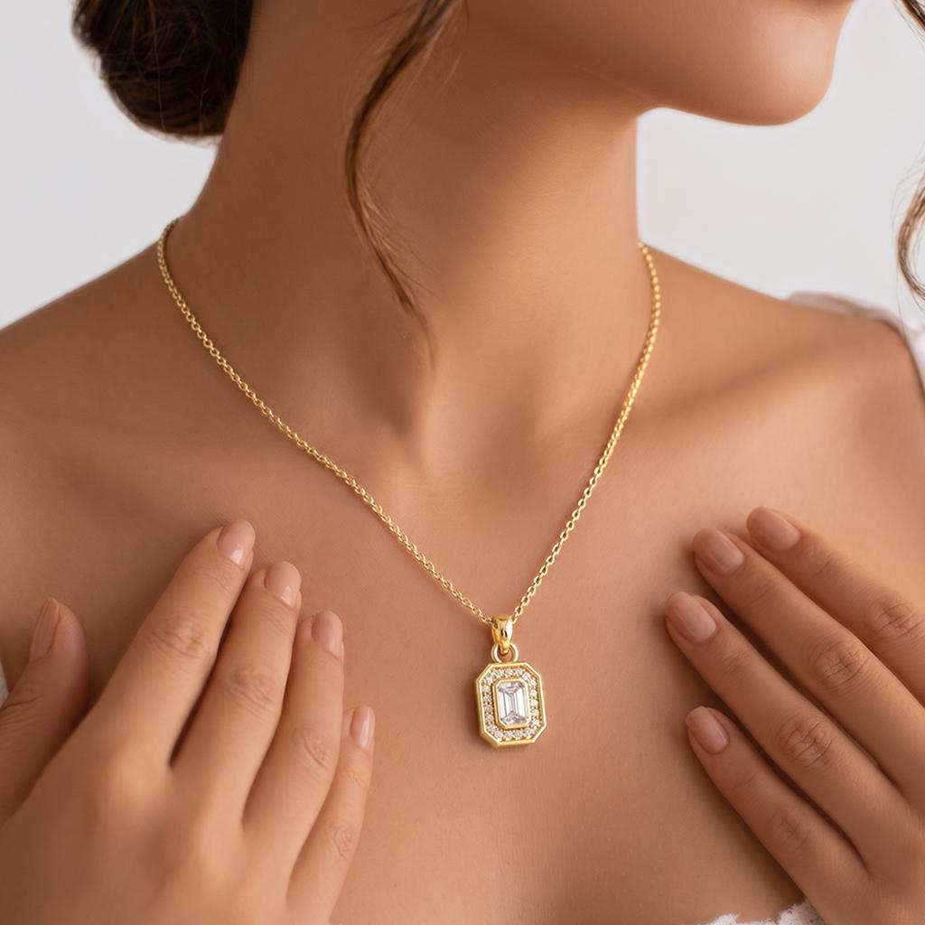 Emerald Halo Locket
