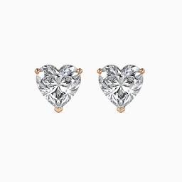 Amour Heart Prong Earring