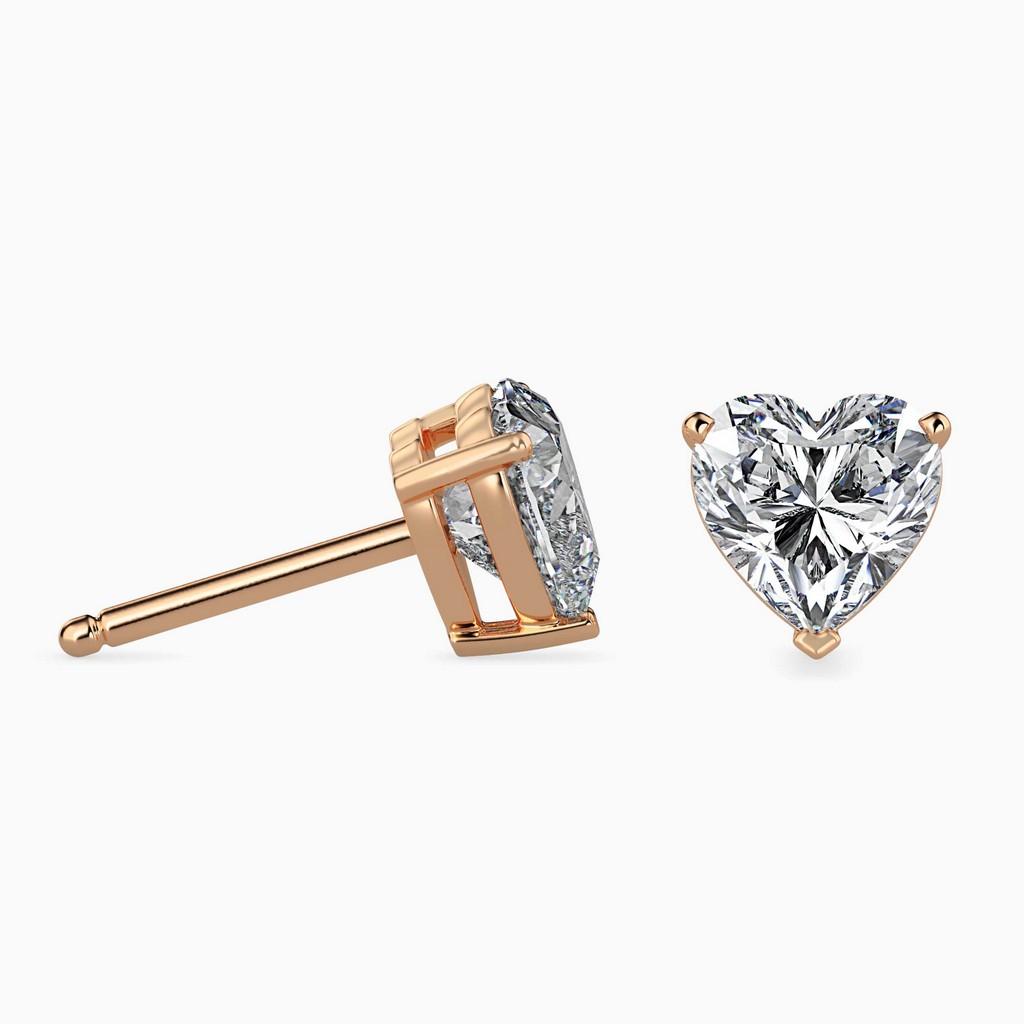 Amour Heart Prong Earring