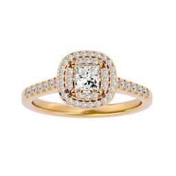 Ardha Cushion Halo Ring