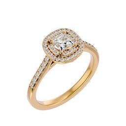 Ardha Cushion Halo Ring