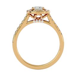Ardha Cushion Halo Ring
