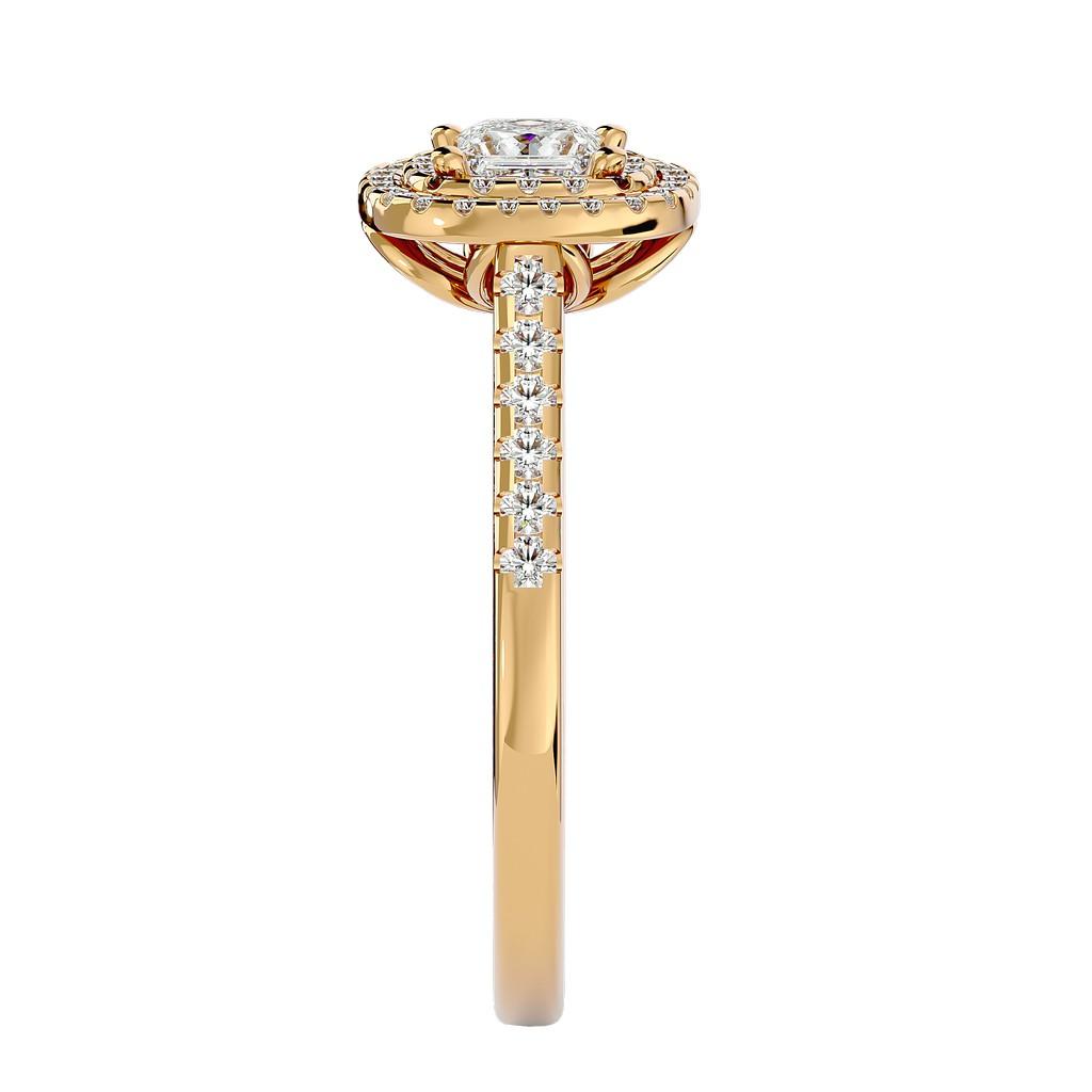 Ardha Cushion Halo Ring