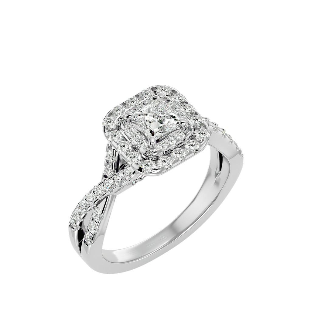 Ardha Halo Crown Ring