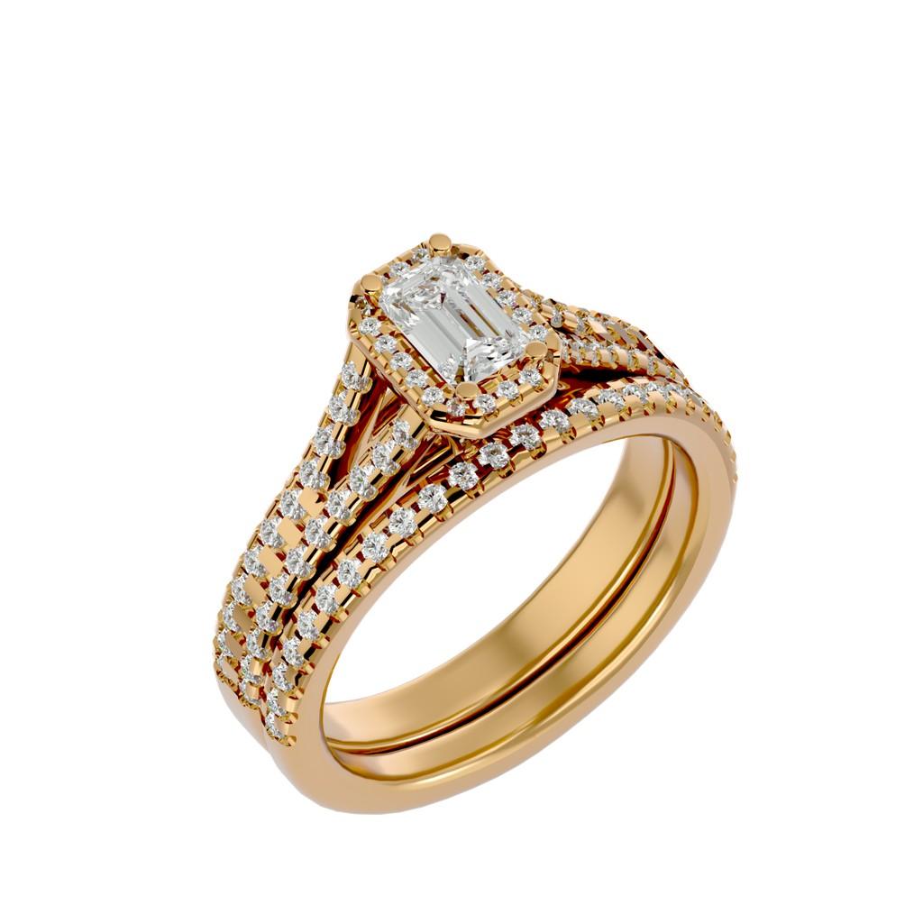 Auryn Emerald Bridal Ring