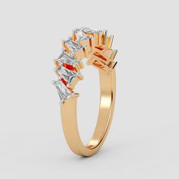 Baguette Cascade Ring