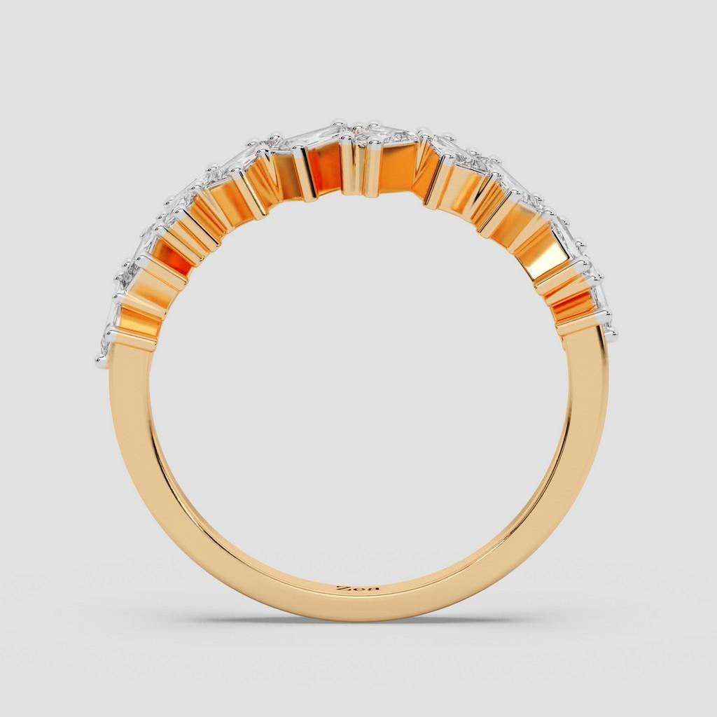 Baguette Cascade Ring