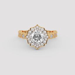 Blooming Cushion Ring