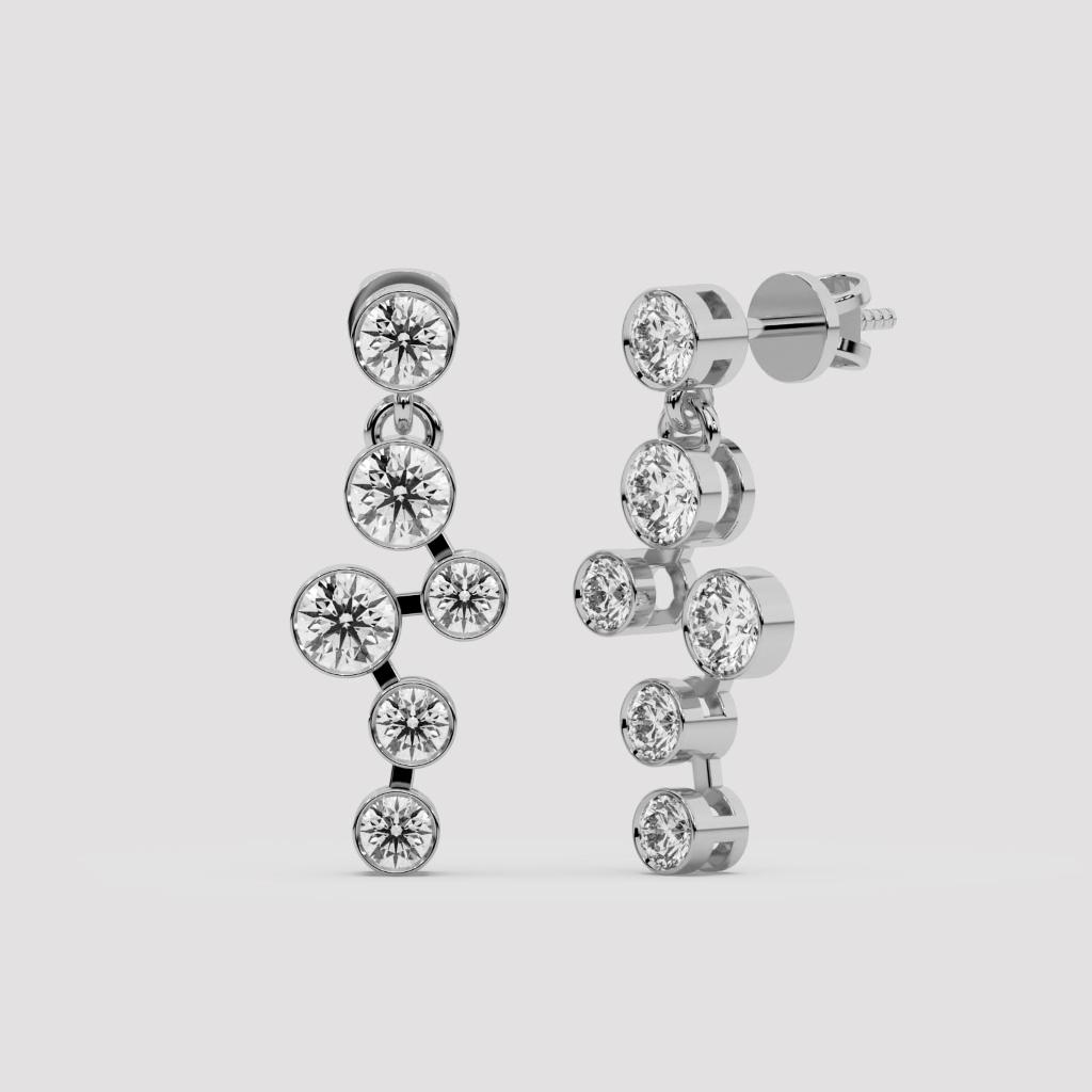 Bubble Cascade Drop Earrings