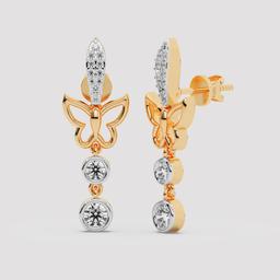 Butterfly Cascade Drop Earrings