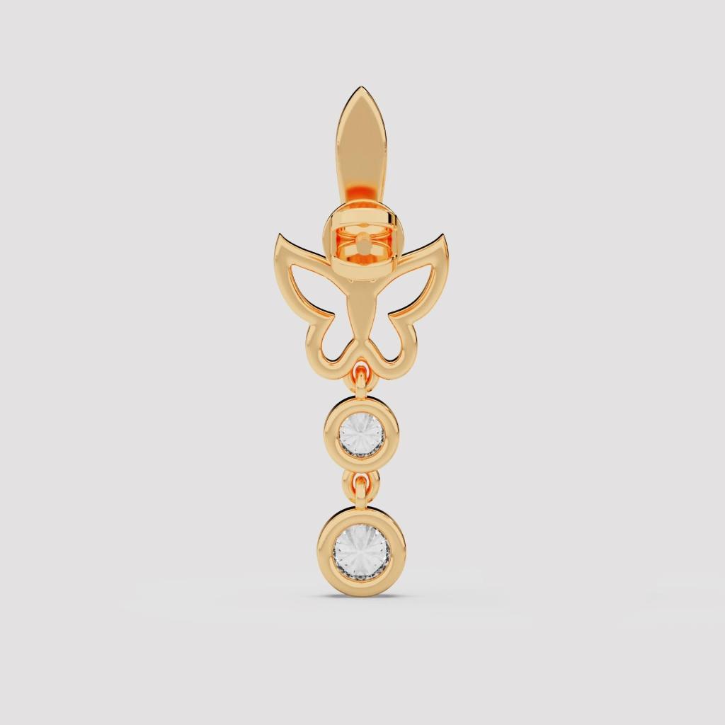 Butterfly Cascade Drop Earrings