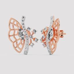 Butterfly Wing Stud Earrings