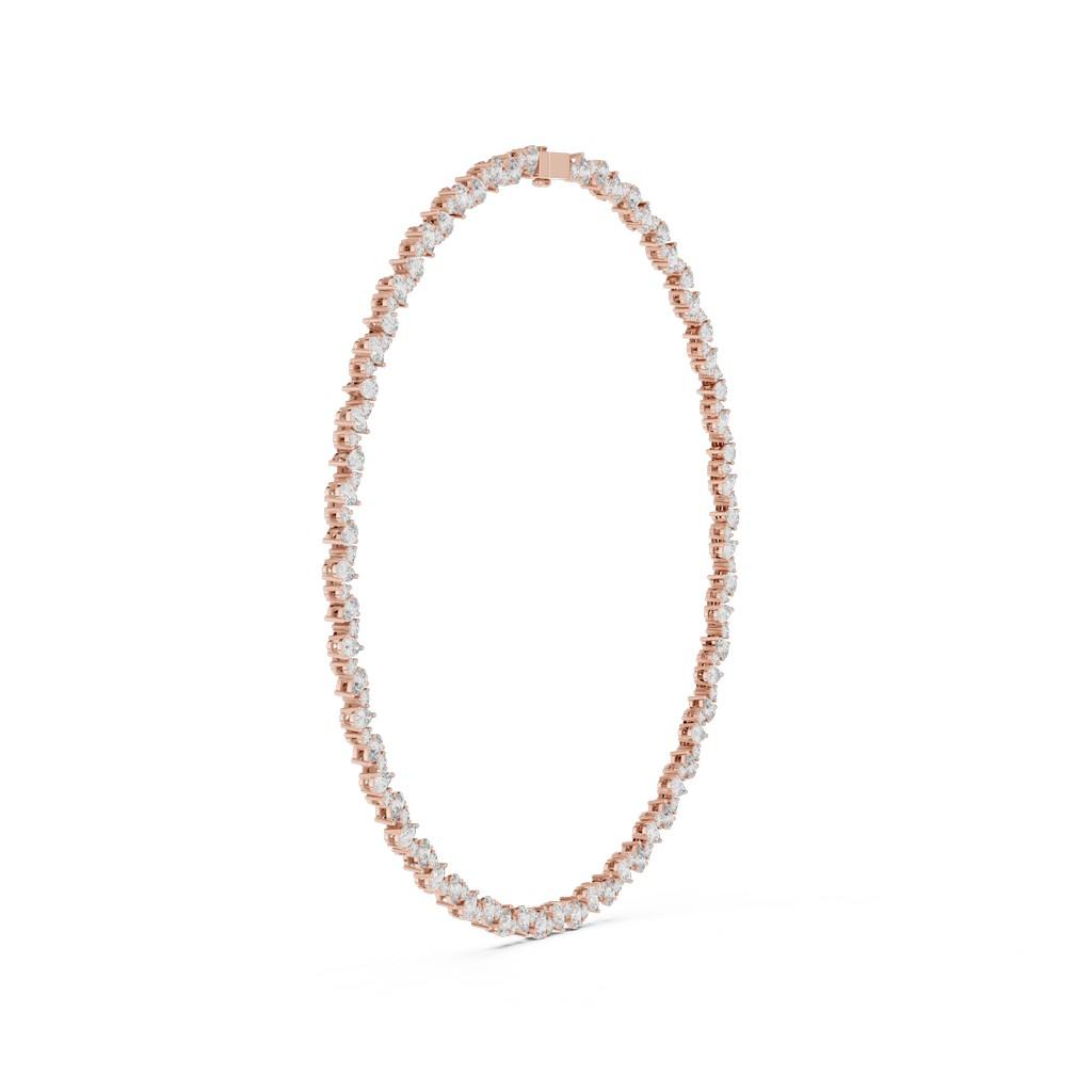 Cascade Pear Tennis Necklace