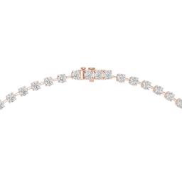 Cascade Round Tennis Necklace