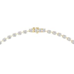 Cascade Round Tennis Necklace