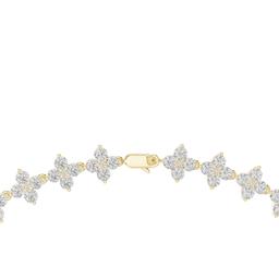 Celestial Clover Cluster Necklace