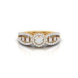 Celestial Dual Halo Ring