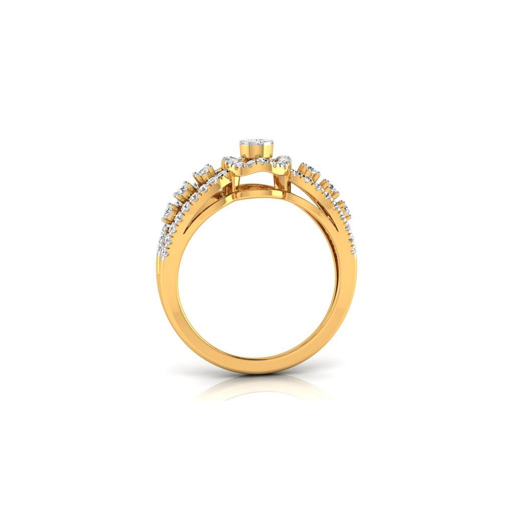 Celestial Dual Halo Ring