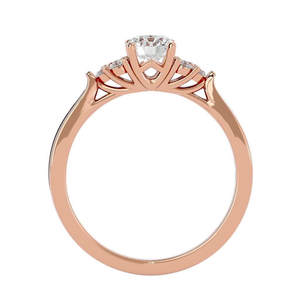 Celestine Halo Ring