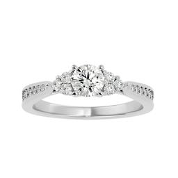 Celestine Halo Ring
