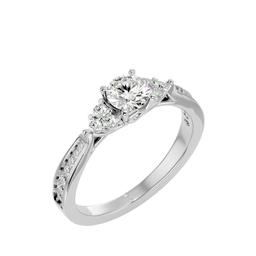 Celestine Halo Ring