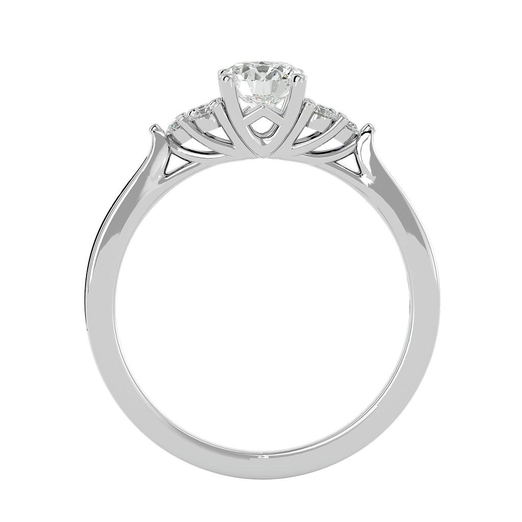 Celestine Halo Ring