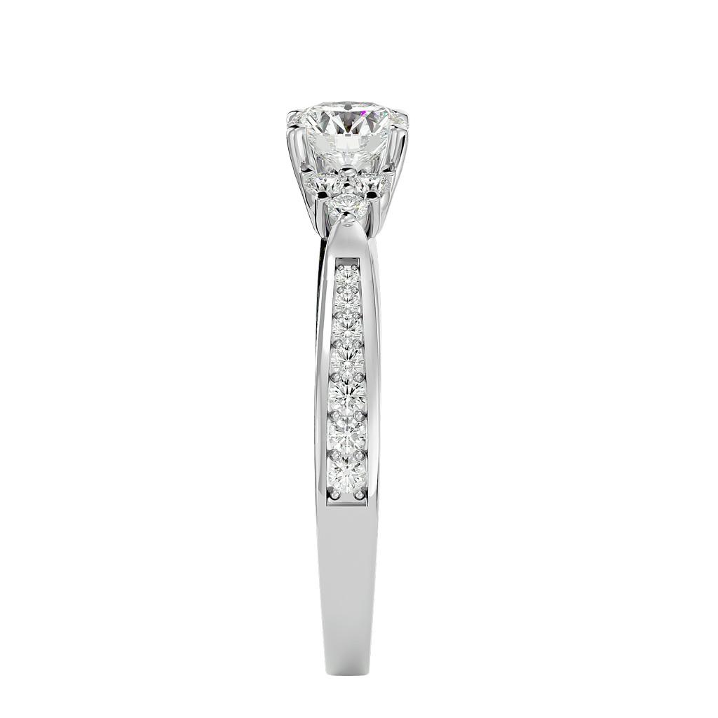 Celestine Halo Ring