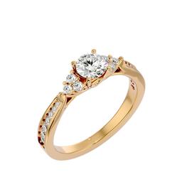 Celestine Halo Ring