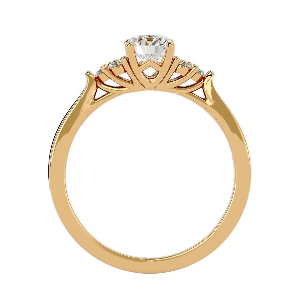 Celestine Halo Ring