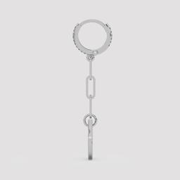 Chain Drop Huggie Earrings