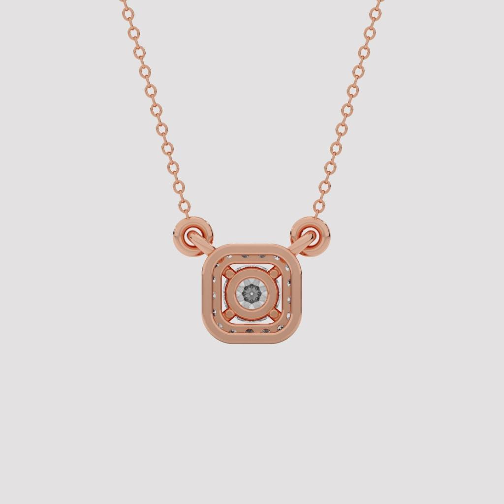 Cushion Halo Pendant