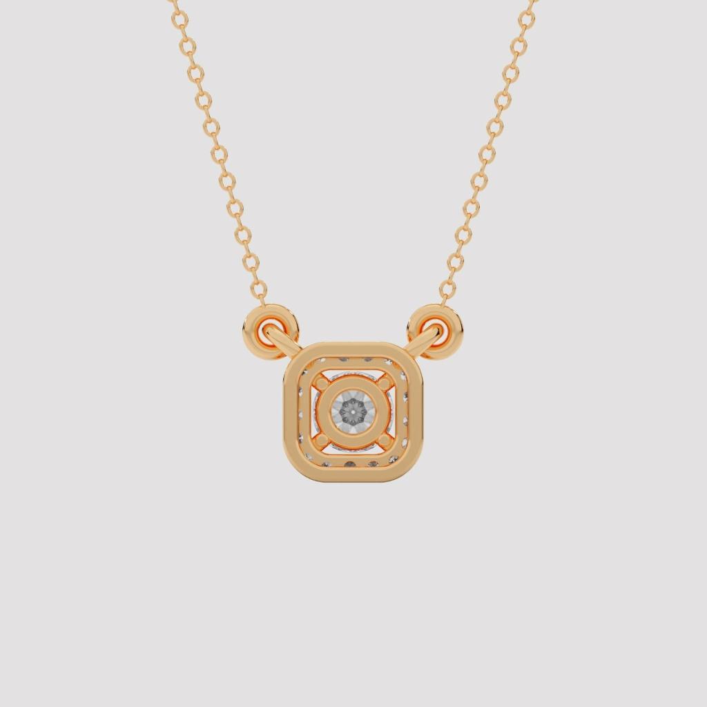 Cushion Halo Pendant