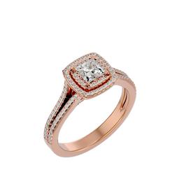 Cushion Halo Splendor Ring