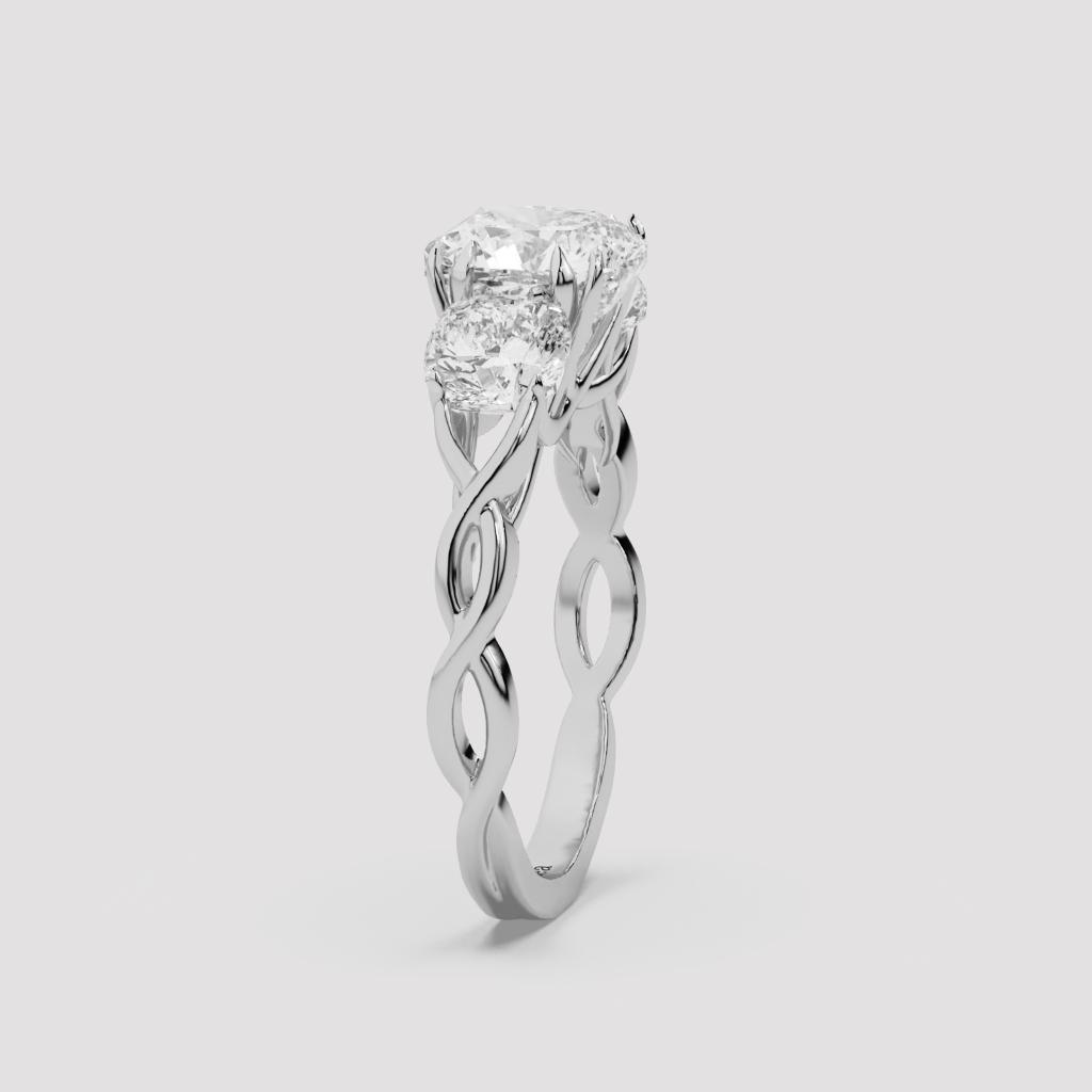 Cushion Infinity Ring