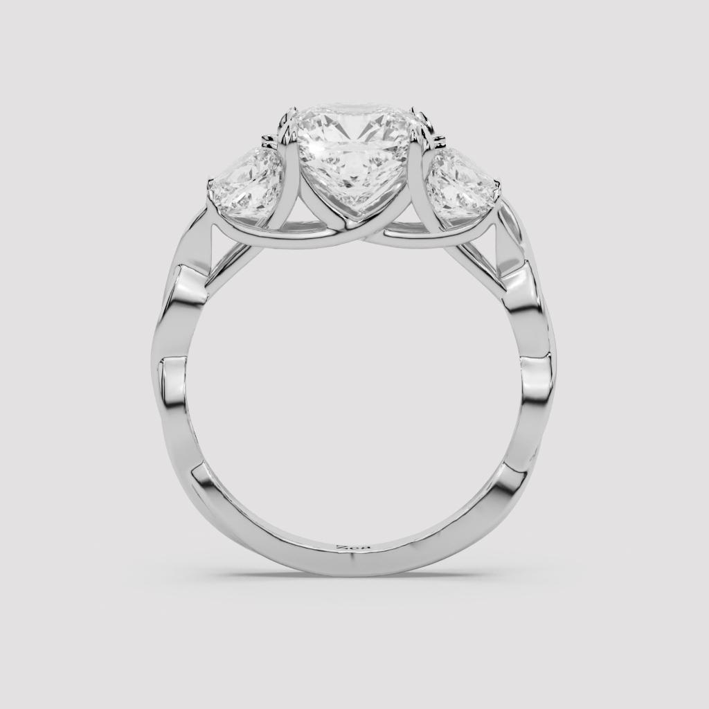 Cushion Infinity Ring