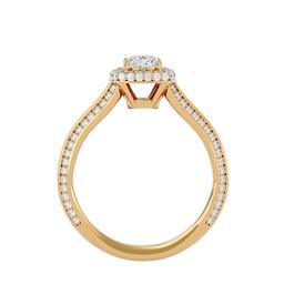 Cushion Splendor Halo Ring