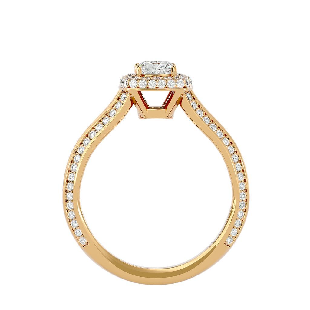Cushion Splendor Halo Ring