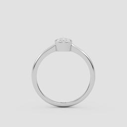 Elegant Pear Solitaire Ring
