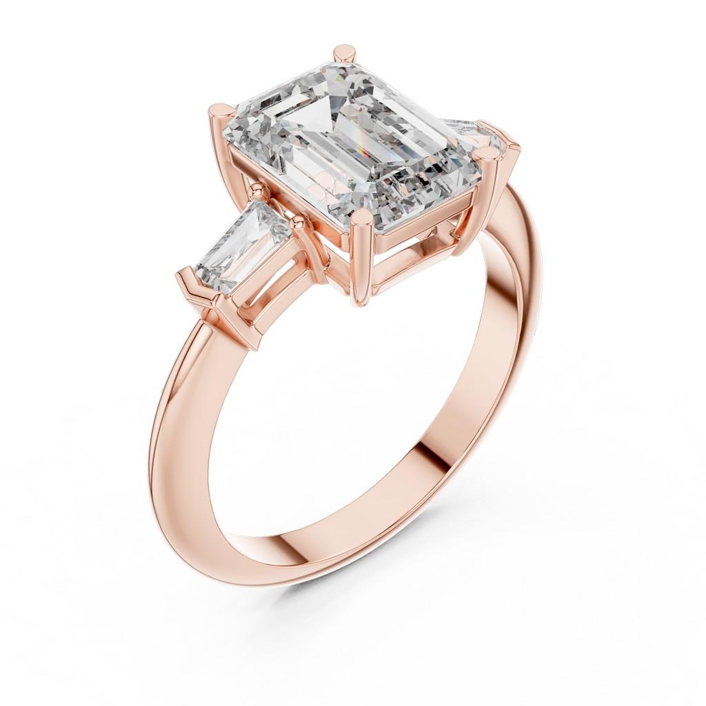 Facette Emerald Trio Ring