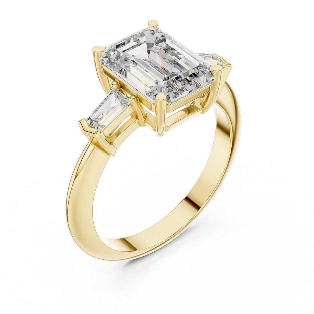 Facette Emerald Trio Ring