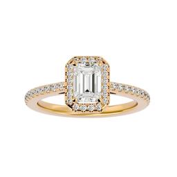 Facette Halo Emerald