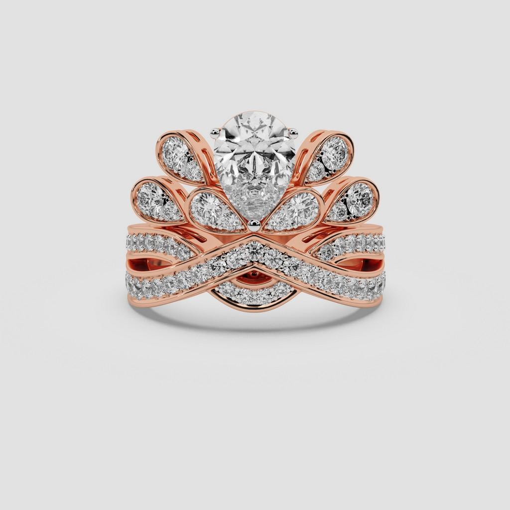 Fleur Crown Round Ring