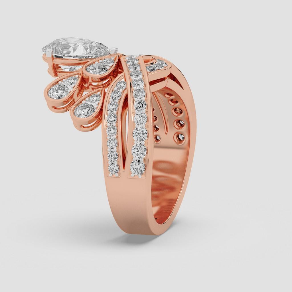 Fleur Crown Round Ring