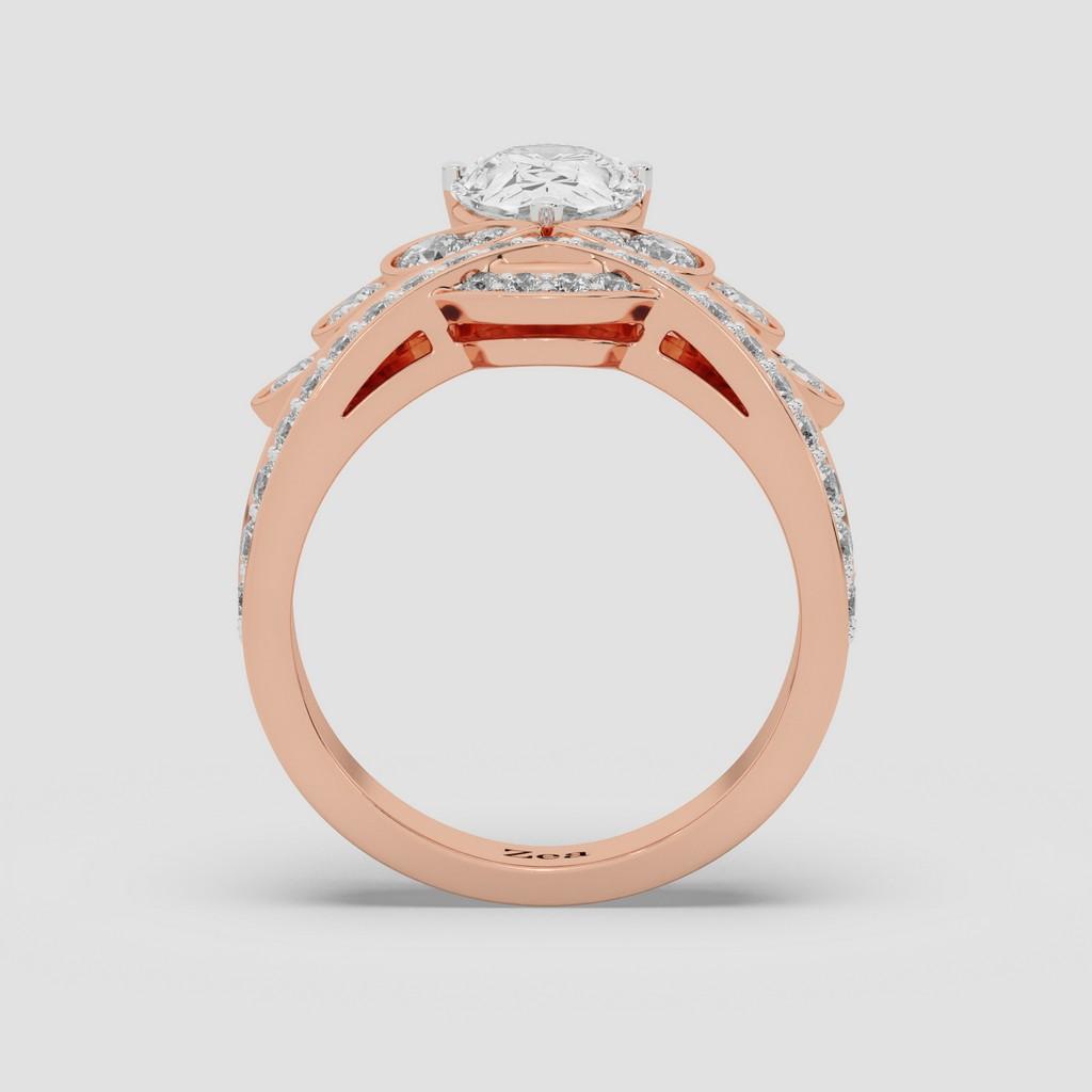 Fleur Crown Round Ring