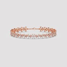 Floral Cluster Diamond Bracelet