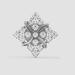 Floral Diamond Cluster Earrings