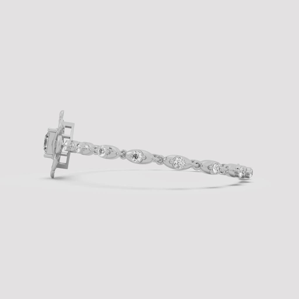 Florette Princess Diamond Floral Bracelet